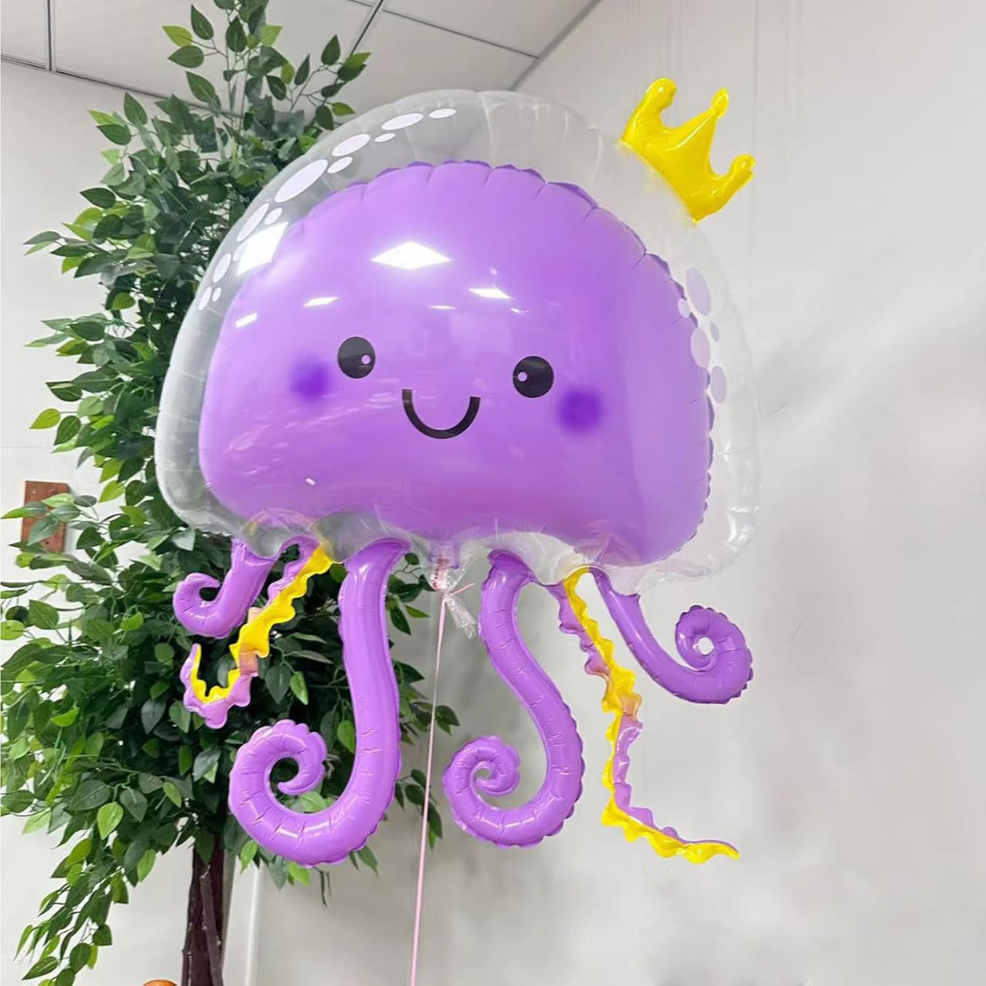 JellyFish Shaped Balloon Purple 36"