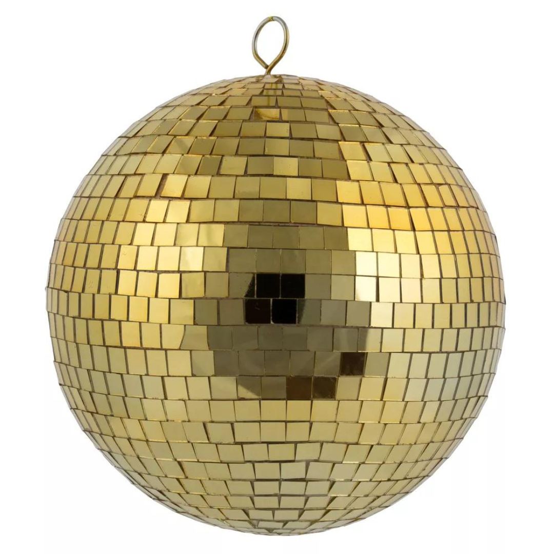 16" Mirror Disco Ball Golden