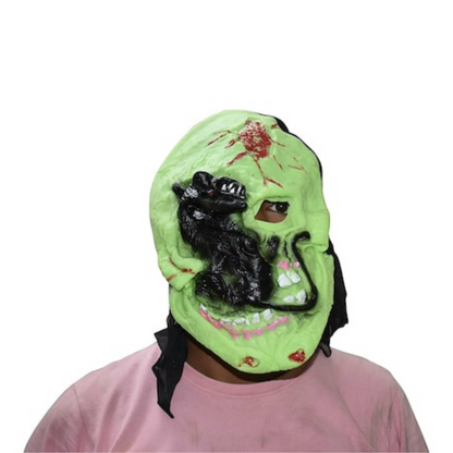 Luminous Male Ghost Mask With Cloth