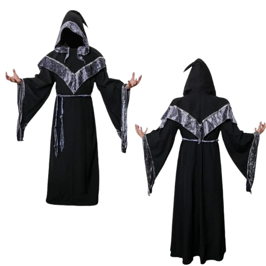 Wizard Costume with Robe and Belt - Size XXL