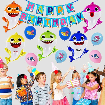 Baby Shark Theme Birthday Banner - Over 9FT