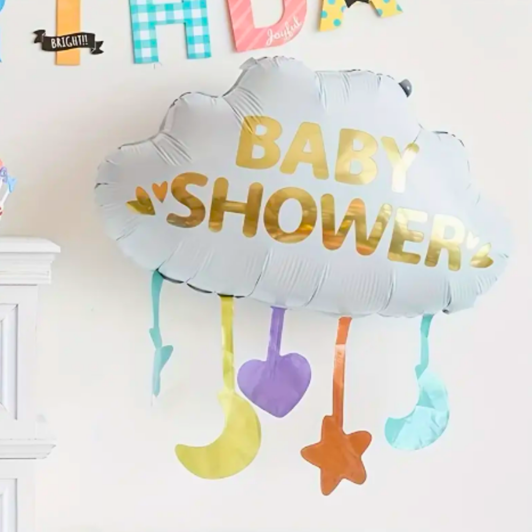 Baby Shower White Cloud Multicolor