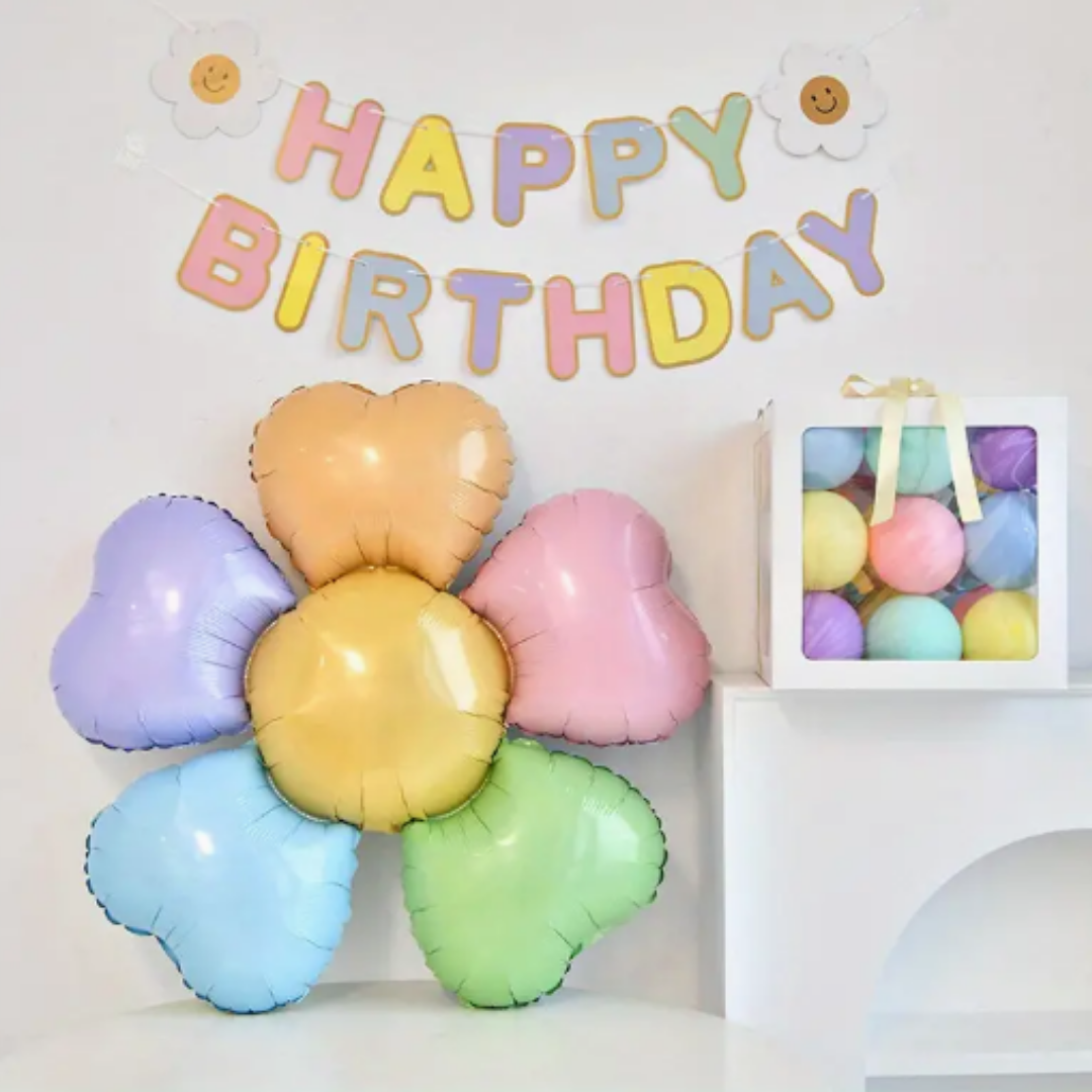 Super Shape Multi-color Daisy Flower Shaped Balloon 42"