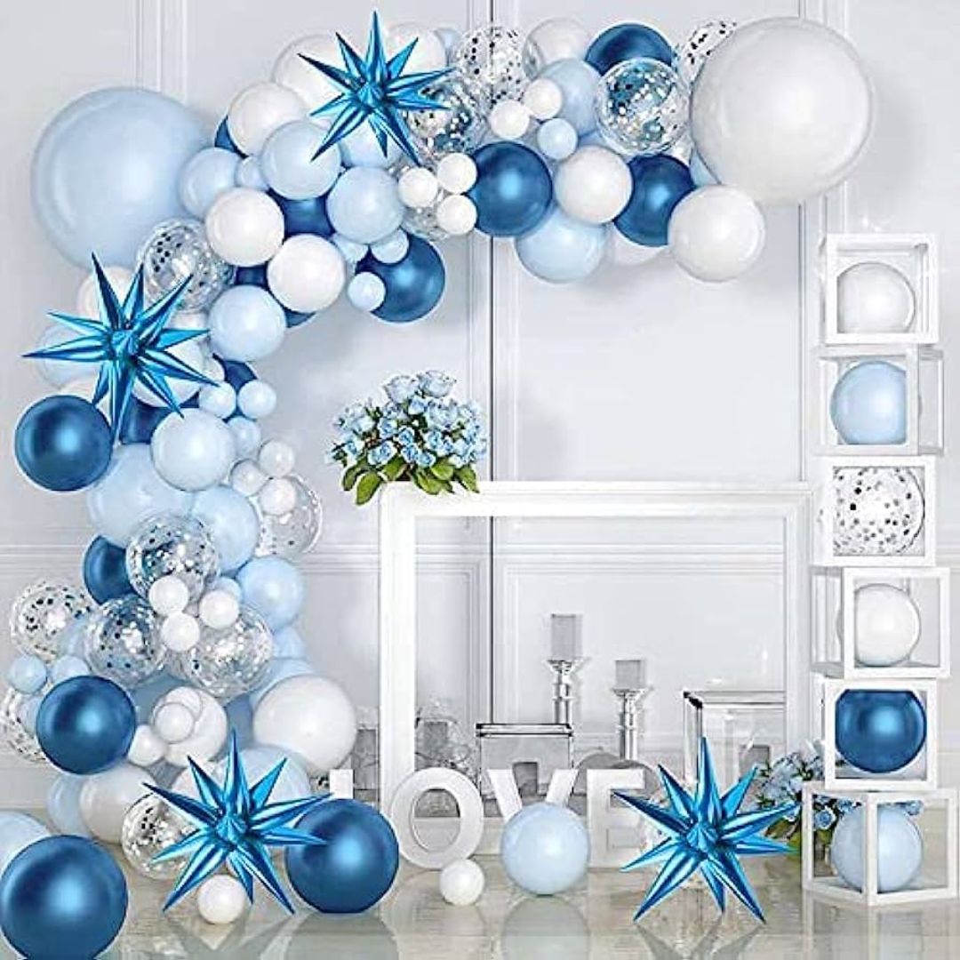 Exploding D.Blue Balloon Hanging - 5D 26"