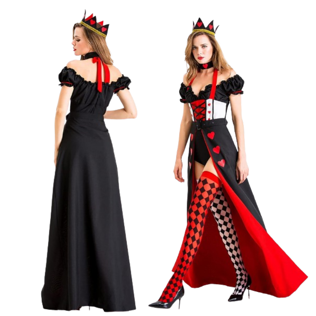 Queen of Hearts Costume w/Leggings - Size S (Bust - 84)