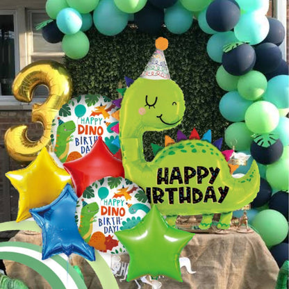 Happy Birthday Dinosaur Balloon Set - 7PC