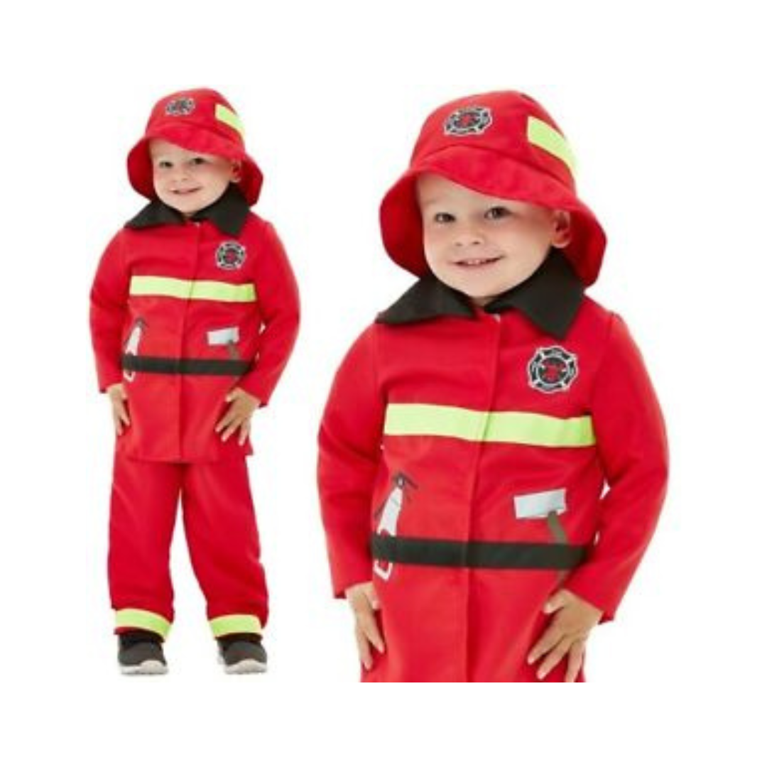 Kids Fire Man Costume Size L