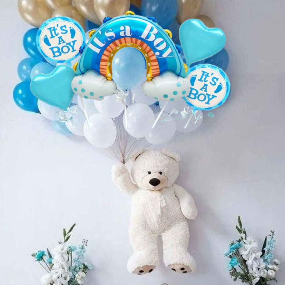 It's a Boy Rainbow Balloon Set - 5PC