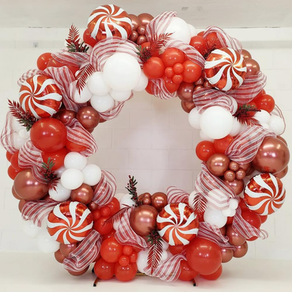 Red Round Lollipop Candy Theme Balloon 18"