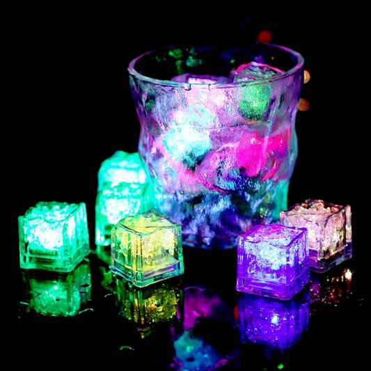 Multicolor Light Up LED Ice Cube - Set of 2