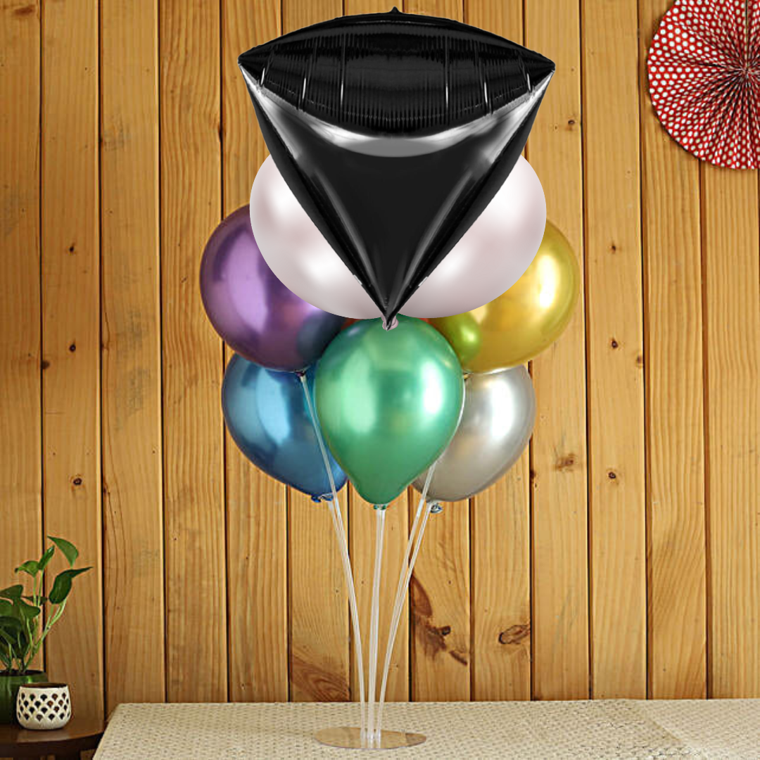 Ultimate Black Diamond Shape Balloon 17" G20