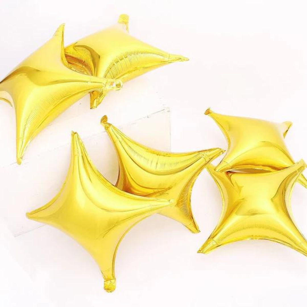 4 Edged Star Balloon Gold -1PC