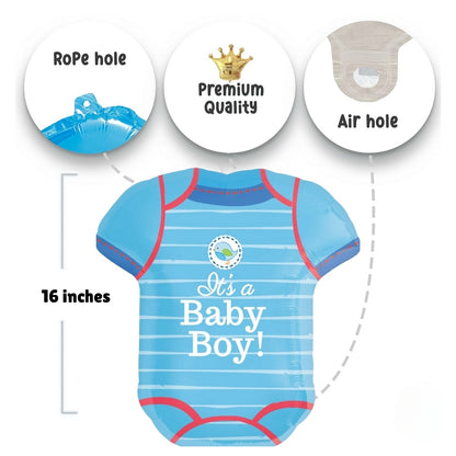 It's a Baby Boy Onsie Shaped Foil Balloon - Air Filled - 24 INCHES - 1PC