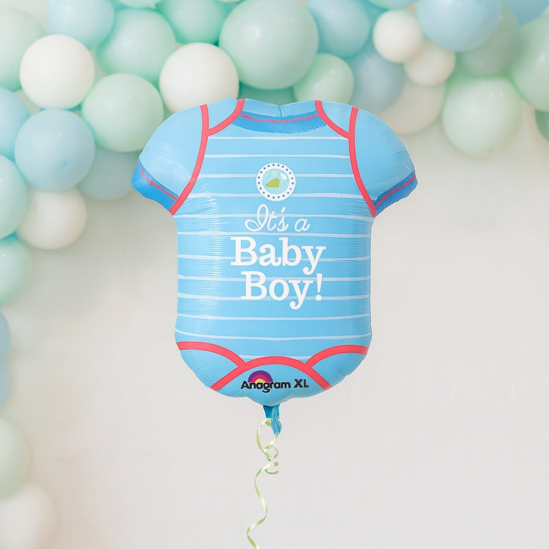 It's a Baby Boy Onsie Shaped Foil Balloon - Air Filled - 24 INCHES - 1PC