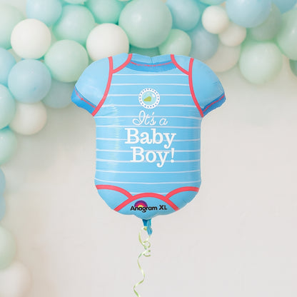 It's a Baby Boy Onsie Shaped Foil Balloon - Air Filled - 24 INCHES - 1PC