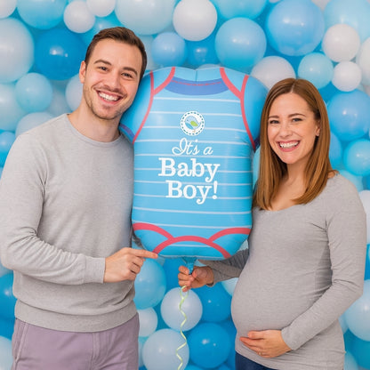 It's a Baby Boy Onsie Shaped Foil Balloon - Air Filled - 24 INCHES - 1PC