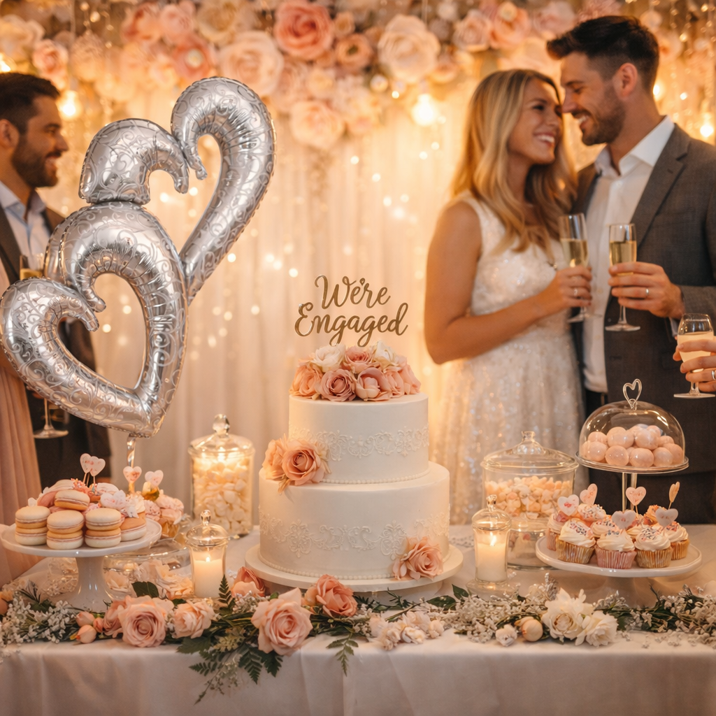 Interlocking Hearts Love You Foil Balloon 53" for Valentines Day & Anniversary Party