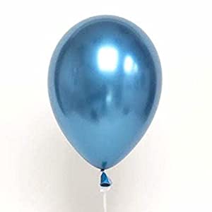 9" Chrome Blue Balloons - 20PC