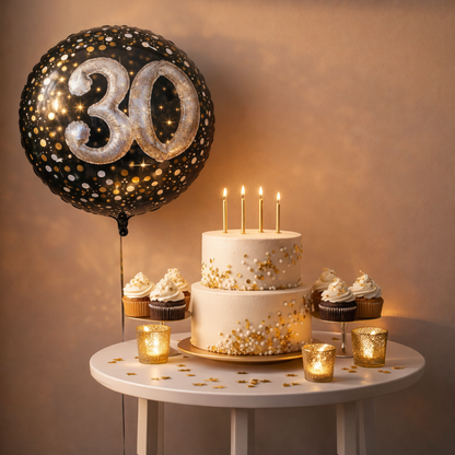Sparkling 30th Birthday Foil Balloon