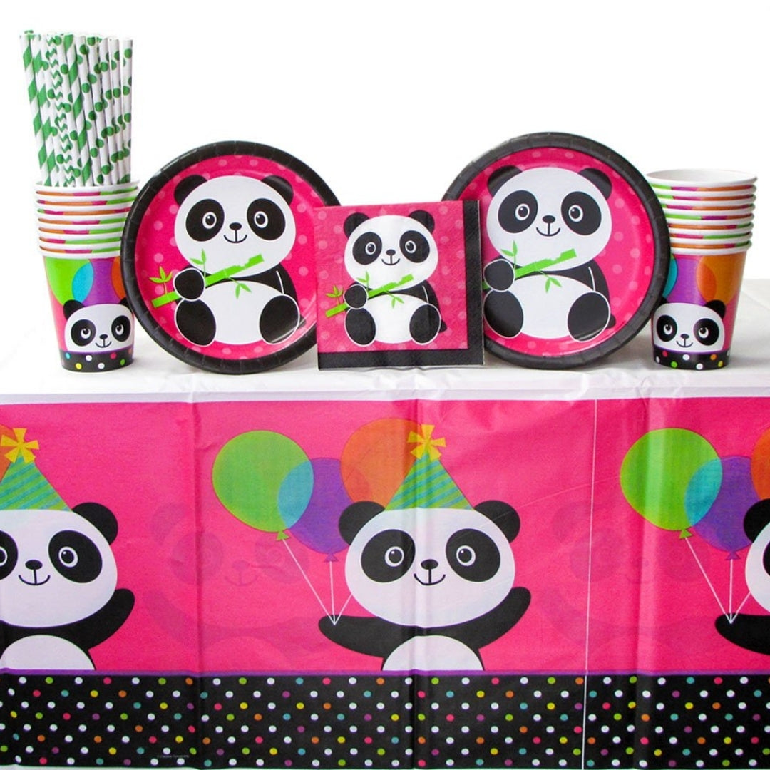 Panda Theme Tablecover for Party Decor -  54 inches X102 inches - 1PC