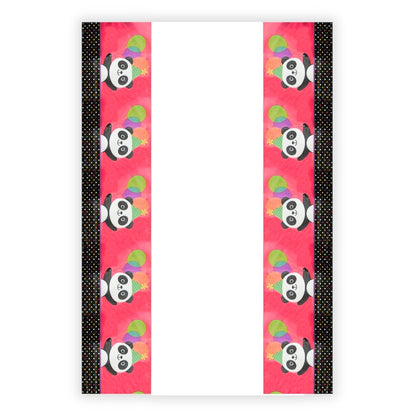 Panda Theme Tablecover for Party Decor -  54 inches X102 inches - 1PC
