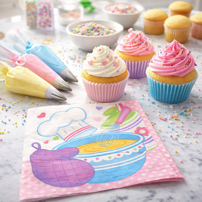 Little Chef Lunch Napkins - 16PC