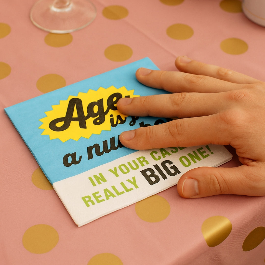 Age Is Just A Number Beverage Paper Napkin - 16PC