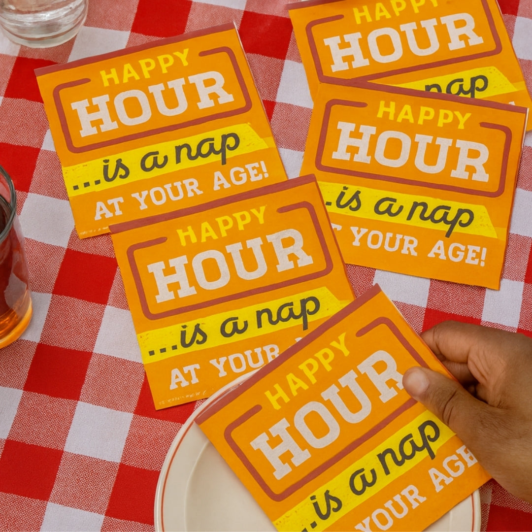 Happy Hour Is A Nap Dessert/Starters Napkin - 16PC