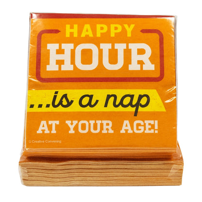 Happy Hour Is A Nap Dessert/Starters Napkin - 16PC