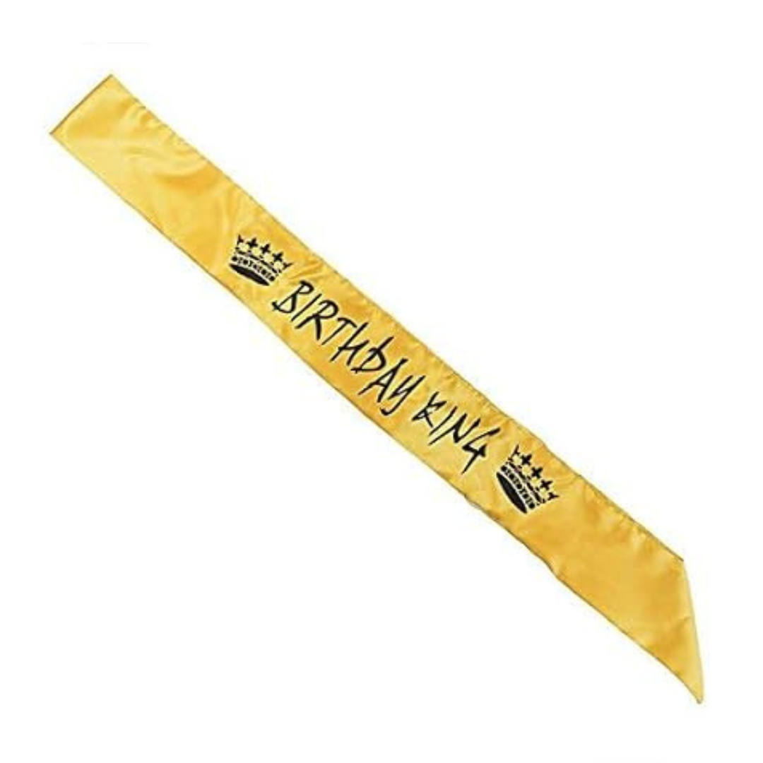 Birthday King Sash for Birthday Boy or Men