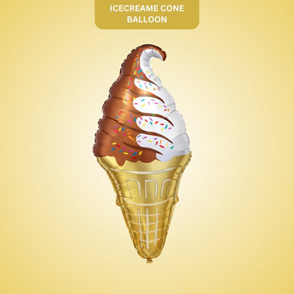 Ice Cream Cone Foil Balloon 41 Inch P40 | Dessert Theme Party Decoration Balloon