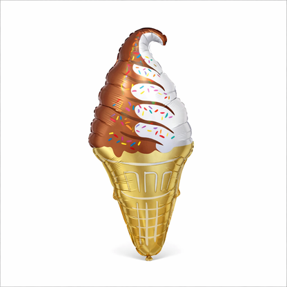 Ice Cream Cone Foil Balloon 41 Inch P40 | Dessert Theme Party Decoration Balloon