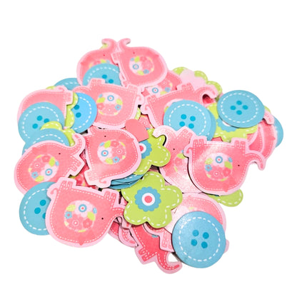 One Wild Girl Confetti Cutouts for Girl - 34gm - 1PC