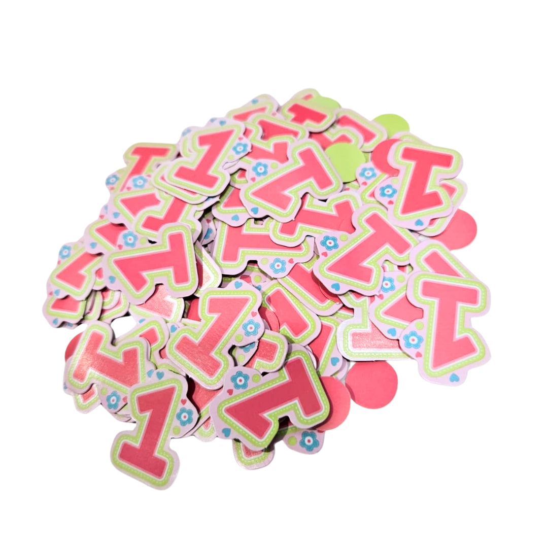 One Wild Girl Confetti Cutouts for Girl - 34gm - 1PC