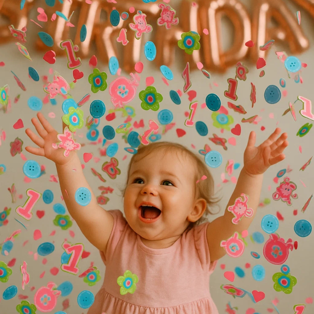 One Wild Girl Confetti Cutouts for Girl - 34gm - 1PC