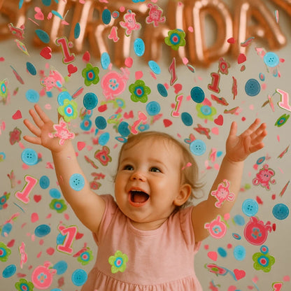 One Wild Girl Confetti Cutouts for Girl - 34gm - 1PC
