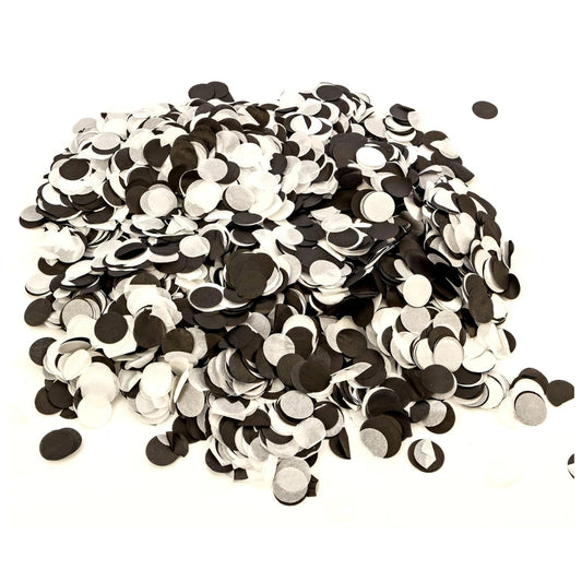 Black & White Tissue Paper Confetti  -1PC