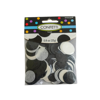 Black & White Tissue Paper Confetti  -1PC
