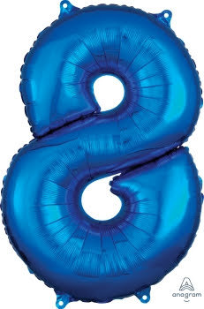 Large Shape No.8 Blue Balloon 26 - L26