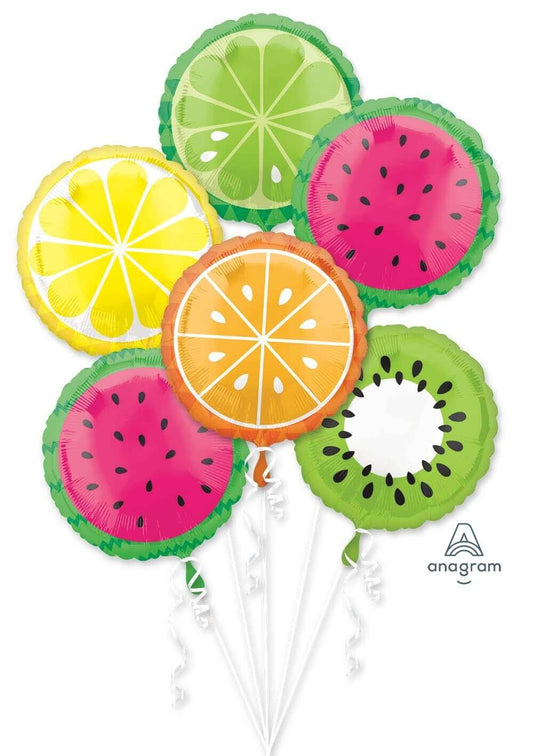 Tropical Fruits Balloons Bouquet - 6PC P60