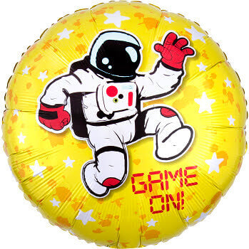 Epic Game On Party Astronaut Theme Balloon 18" S40