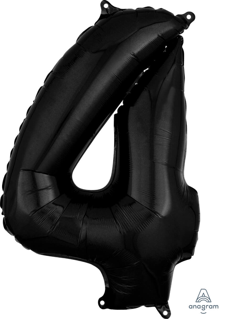 Large Shape No.4 Black Balloon 26" - L26