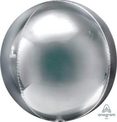 Orbz Jumbo Silver Balloons 21" P55