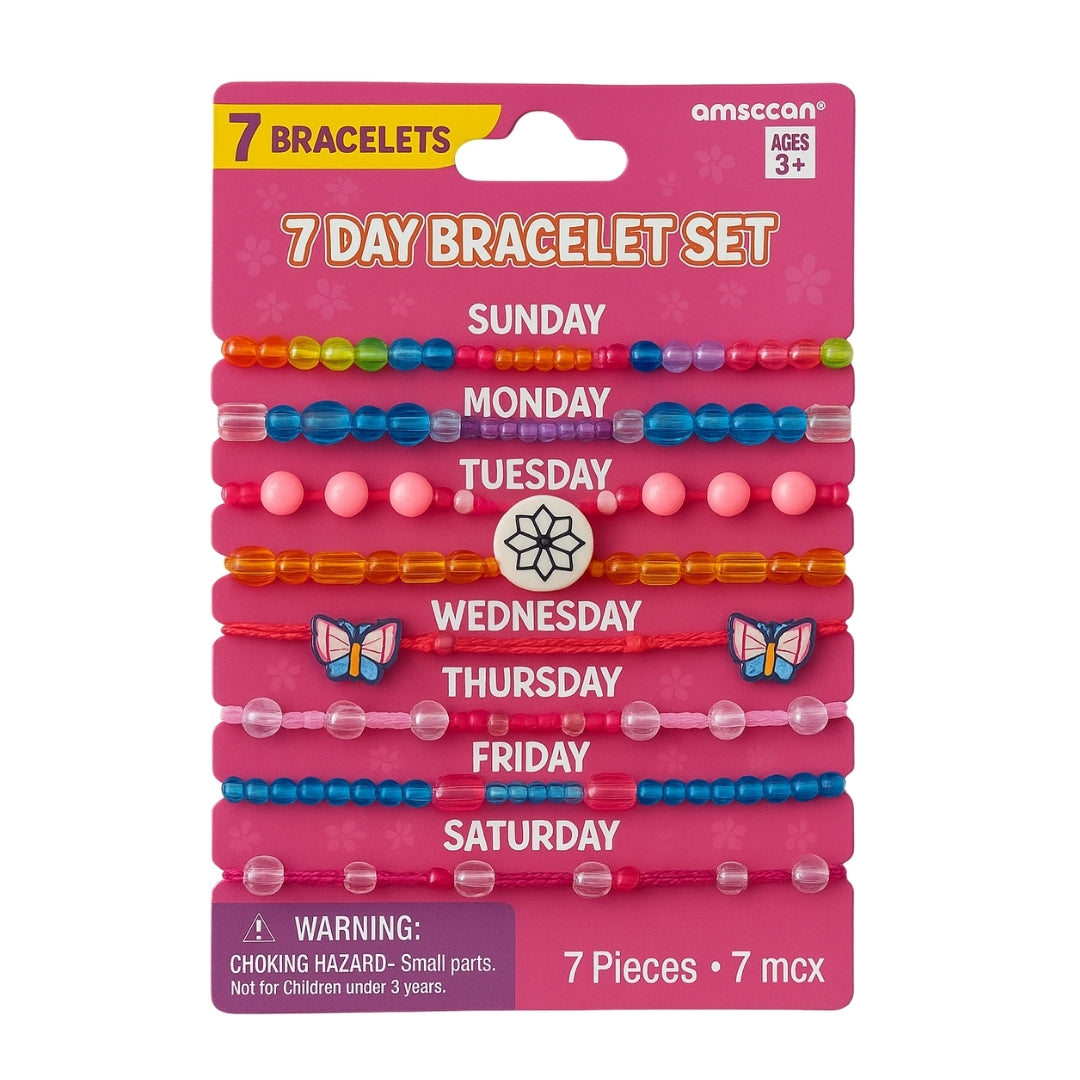 Seven Day Bracelet Set For Girls - 7PC