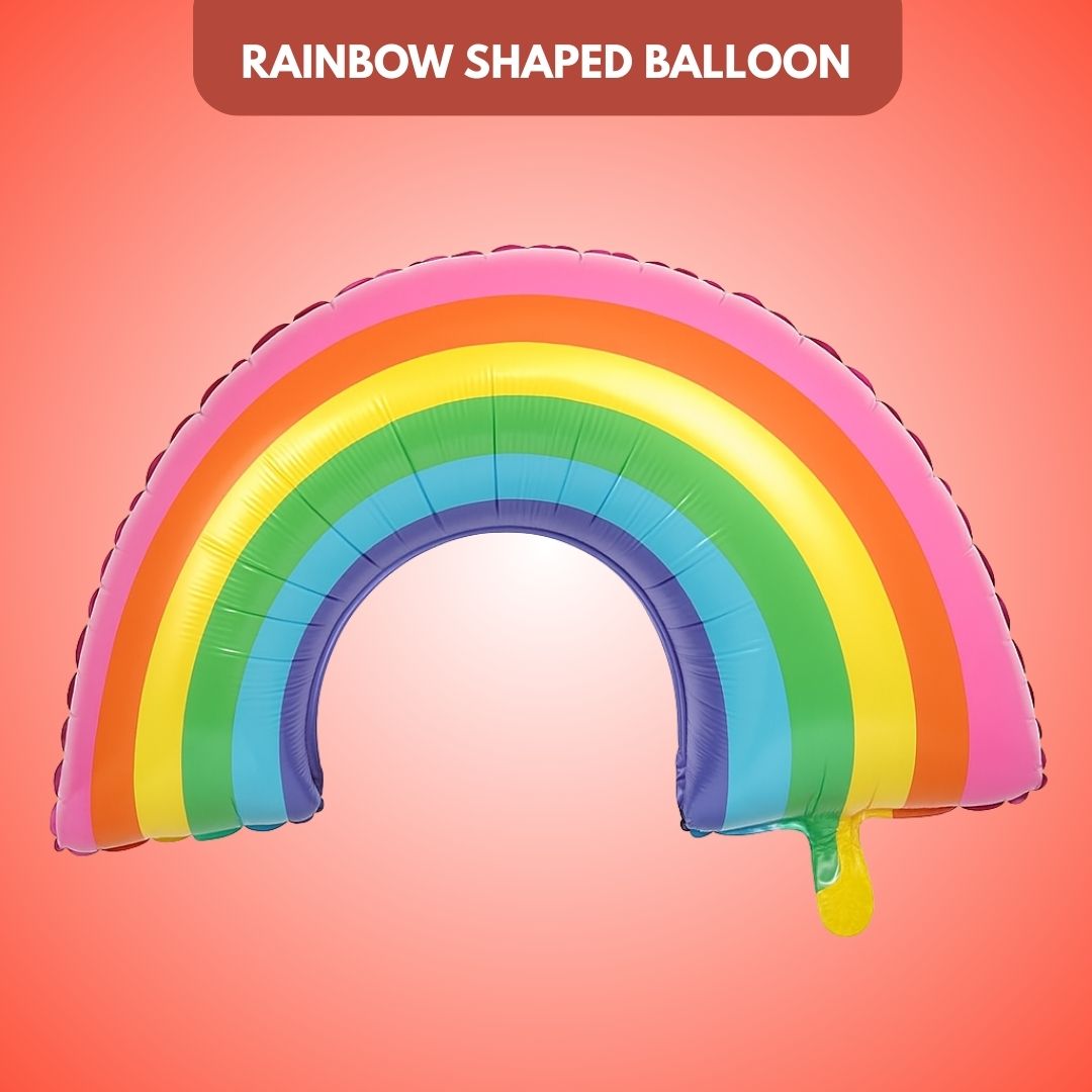Rainbow Shaped Balloon - Helium Quality - 34 inches - 1PC