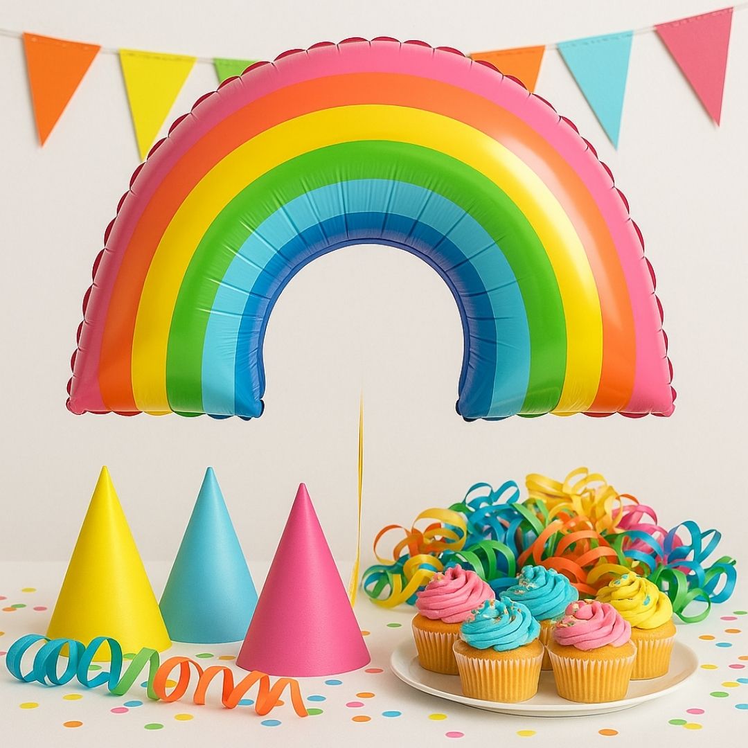 Rainbow Shaped Balloon - Helium Quality - 34 inches - 1PC