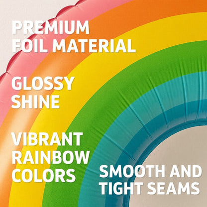 Rainbow Shaped Balloon - Helium Quality - 34 inches - 1PC