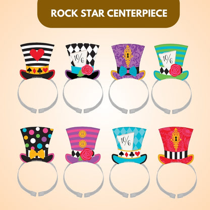 Wonderland Theme Party Headbands - 8PC