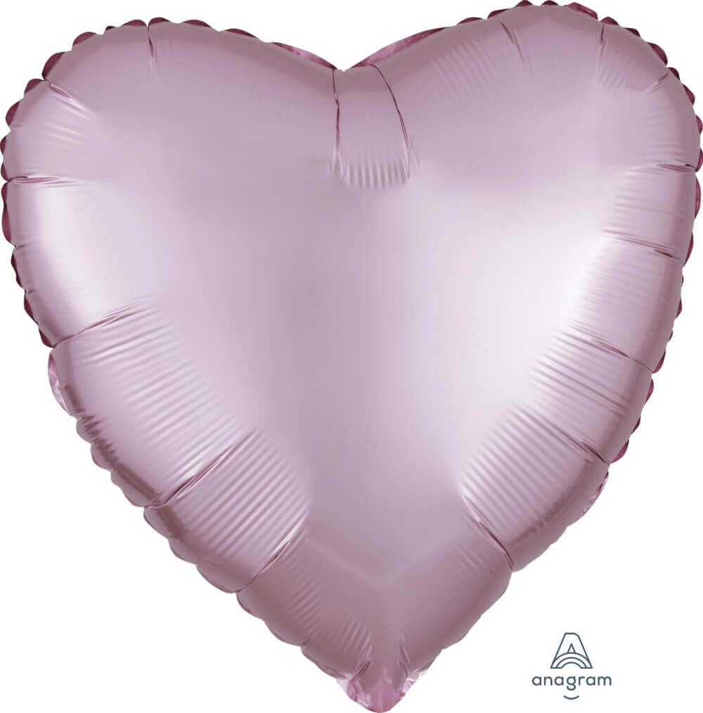 18" Matte Pastel Pink Heart Balloon S18