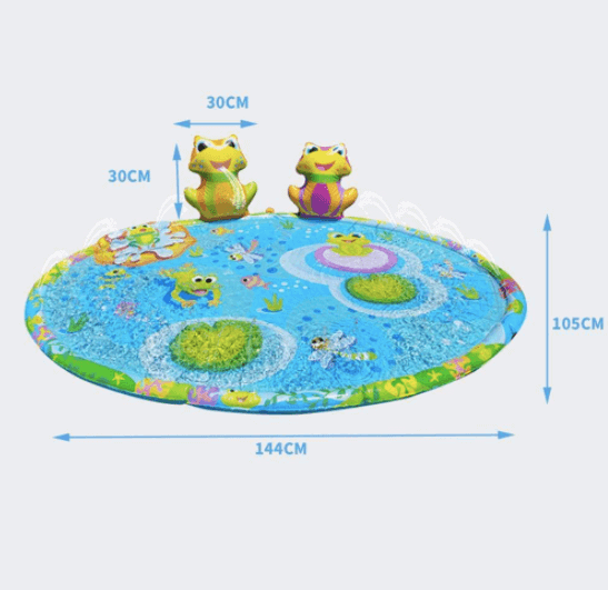 3D Frogs Sprinkler Mat